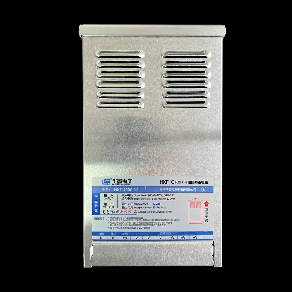 24V 12V 400W वर्षारोधी बिजली की आपूर्ति -40 ℃ कार्यशील अच्छा प्रदर्शन